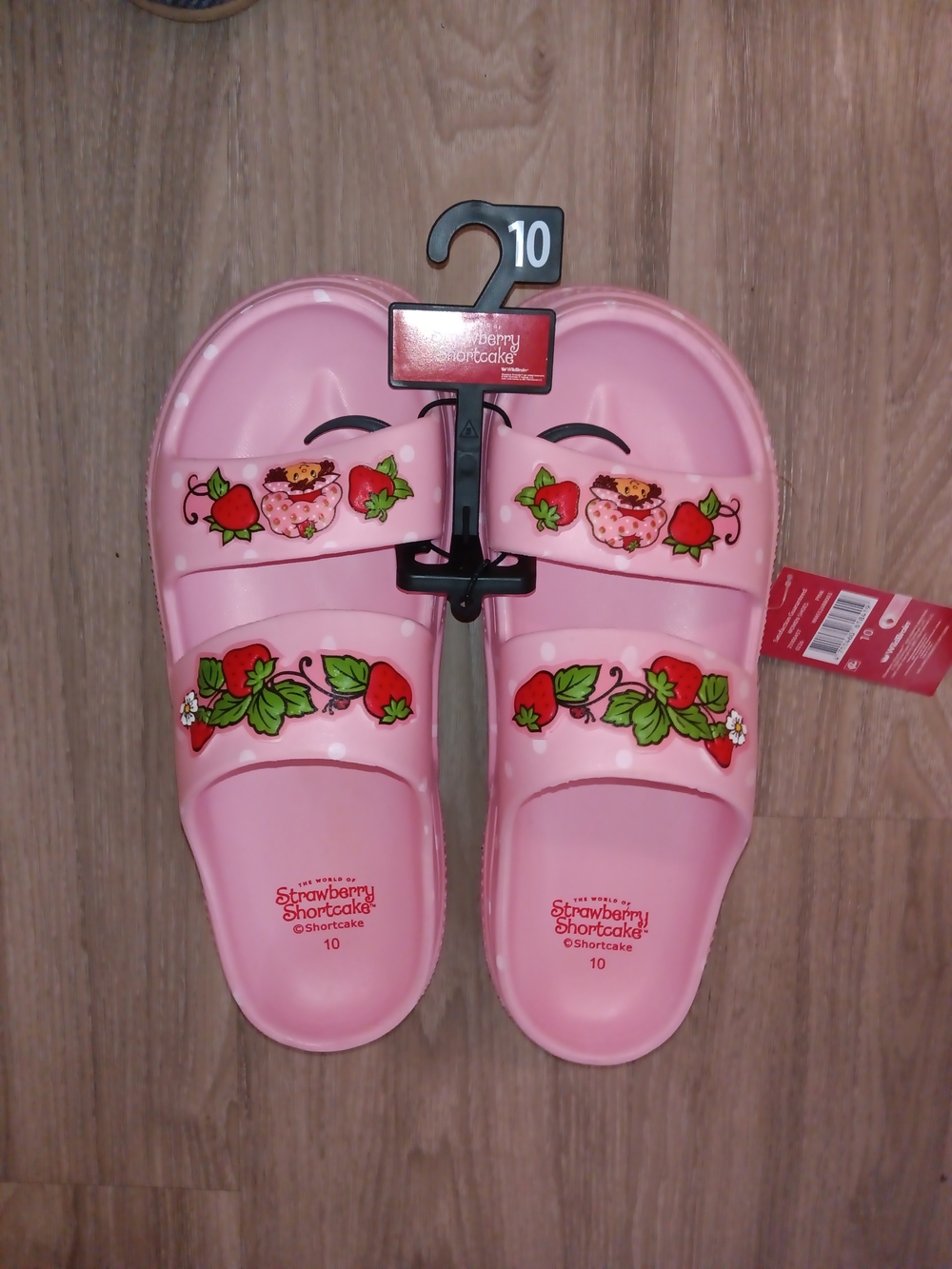 Strawberry Shortcake Pink Slide Sandals